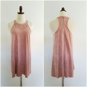 Paper Crane Barbiecore Sexy Pink / Old Rose Sleeveless Mini Dress, Small